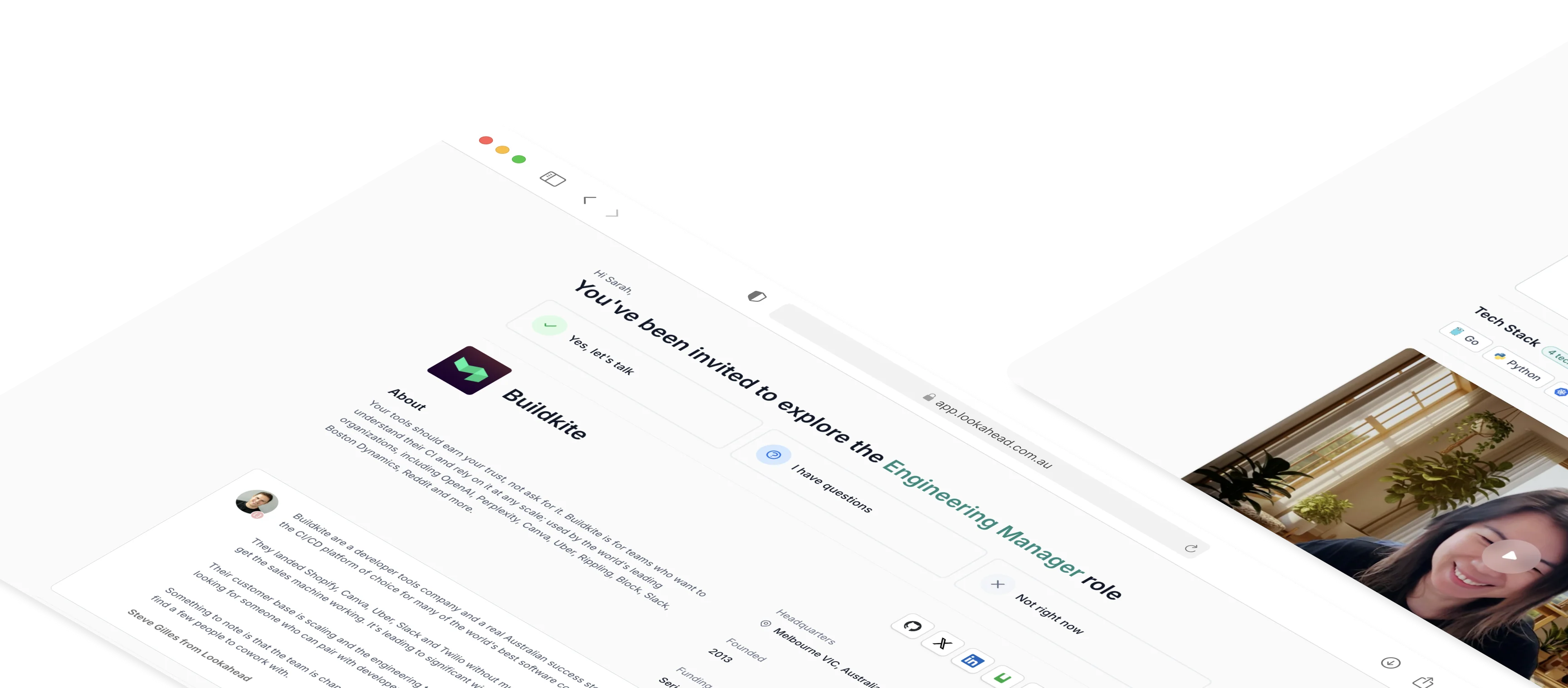 Lookahead candidate preparation app preview